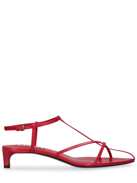 Jil Sander: 35mm Leather sandals - women_0 | Luisa Via Roma