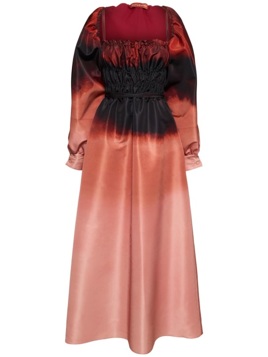 ALTUZARRA: Andrea printed flared midi dress - Multi Red/Pink - women_0 | Luisa Via Roma