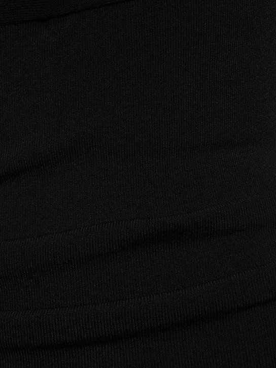 Toteme: Knit viscose halter tube top - Black - women_1 | Luisa Via Roma