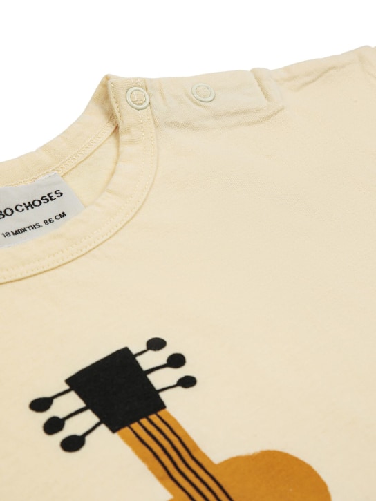 Bobo Choses: Bedrucktes T-Shirt aus Baumwolle - Hellgelb - kids-boys_1 | Luisa Via Roma