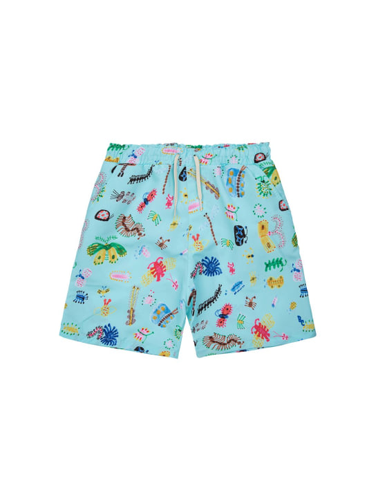 Bobo Choses: Shorts mare in poly riciclato - Multicolore - kids-boys_0 | Luisa Via Roma