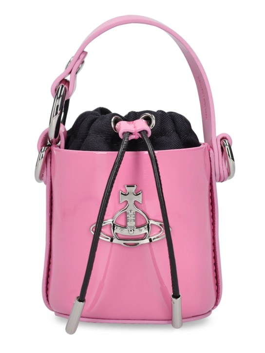 Vivienne Westwood: Mini Daisy patent leather top handle bag - Pink - women_0 | Luisa Via Roma