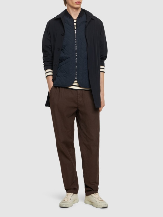 ASPESI: Cotton & linen pants - Brown - men_1 | Luisa Via Roma