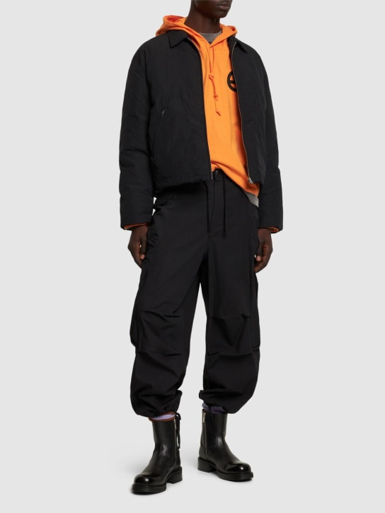 Acne Studios: Orst crinkled nylon down jacket - Black - men_1 | Luisa Via Roma
