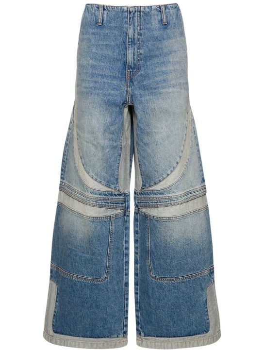 Amiri: Pantalon ample en denim taille haute - Bleu - women_0 | Luisa Via Roma