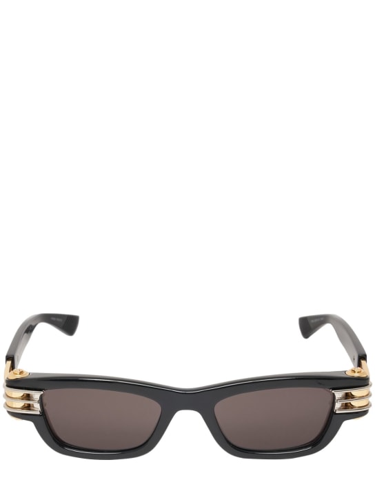 Bottega Veneta: Bolt squared injected acetate sunglasses - men_0 | Luisa Via Roma
