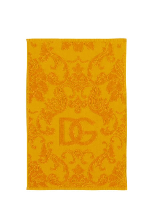 Dolce&Gabbana: Set of 5 cotton jacquard towels - Yellow - ecraft_1 | Luisa Via Roma