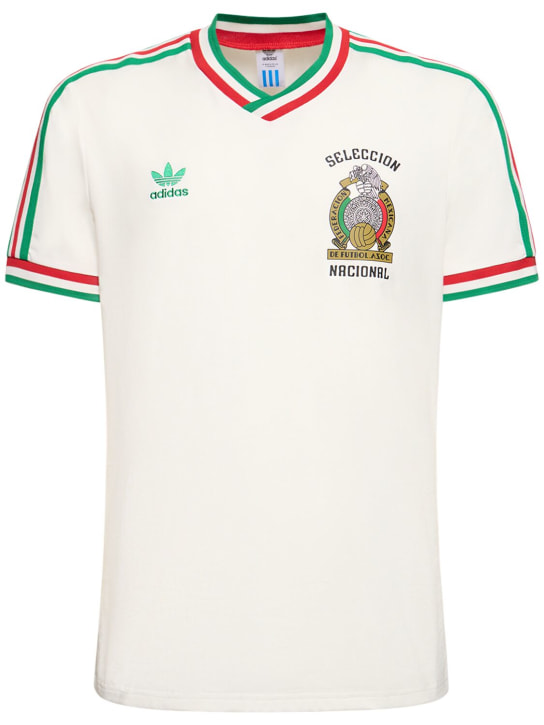 adidas Performance: Mexico 85 jersey - White - men_0 | Luisa Via Roma