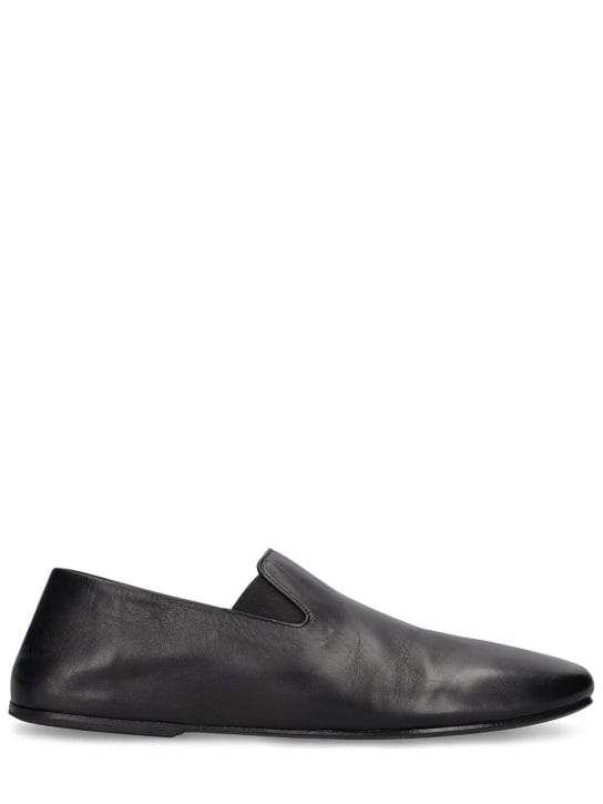 Marsell: Razza leather loafers - Black - men_0 | Luisa Via Roma
