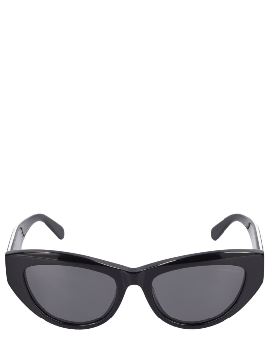 Moncler: Katzenaugen-Sonnenbrille aus Acetat „Modd“ - Schwarz Glänzen - women_0 | Luisa Via Roma