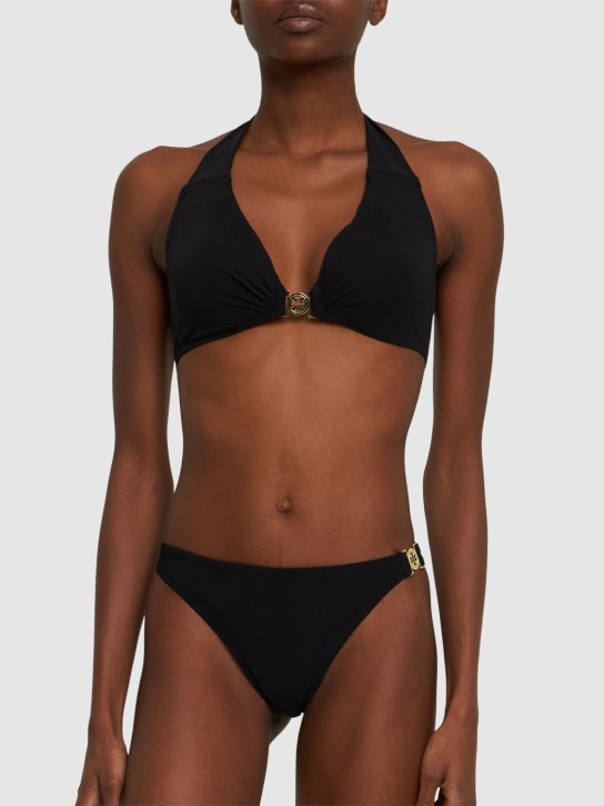 Tory Burch: Top halter de bikini - Negro - women_1 | Luisa Via Roma