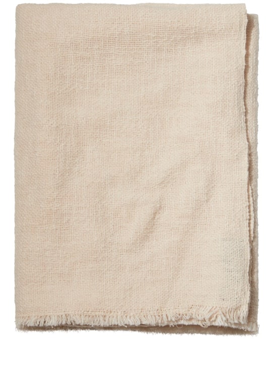 Janessa Leone: Pañuelo de algodón tejido a mano - Natural - women_0 | Luisa Via Roma