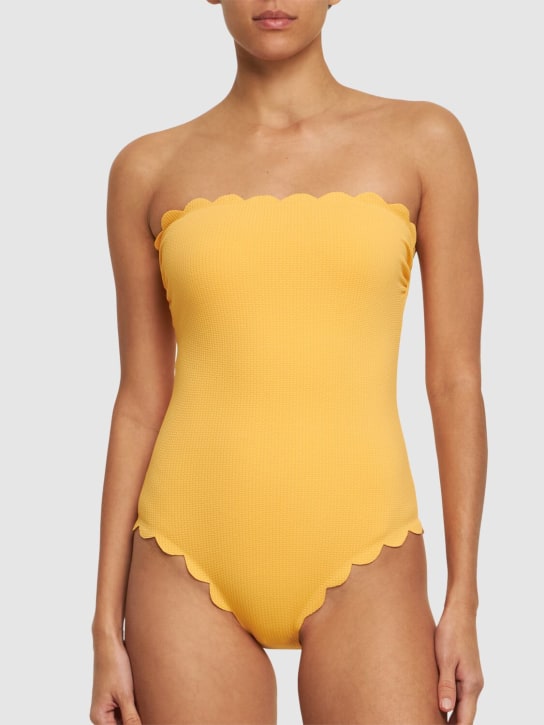 Marysia: Chesapeake strapless swimsuit - Orange - women_1 | Luisa Via Roma