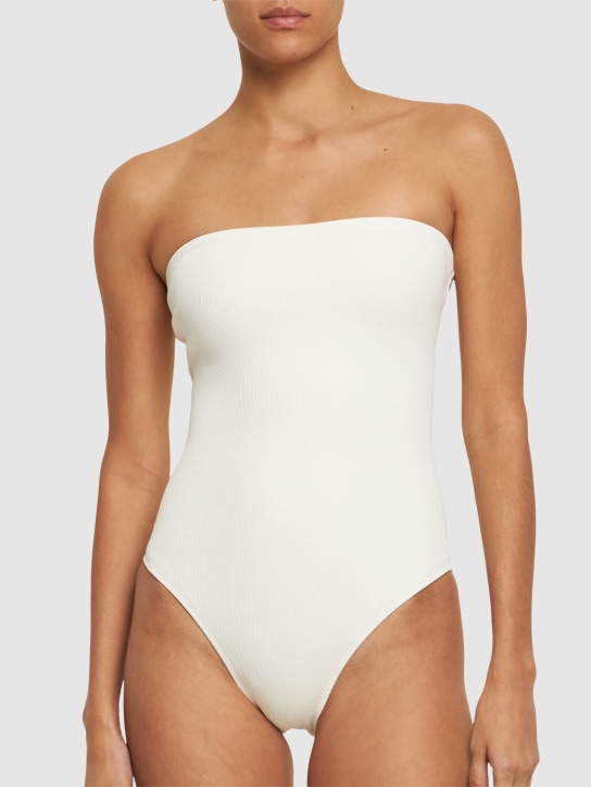 Lido: Sedici strapless one piece swimsuit - Ivory - women_1 | Luisa Via Roma