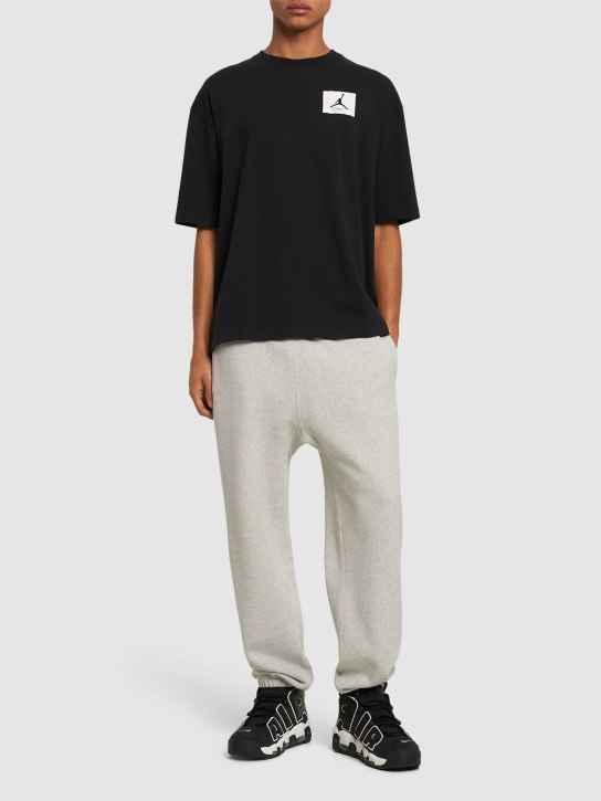 Nike: Jordan Flight Essentials cotton t-shirt - Black - men_1 | Luisa Via Roma