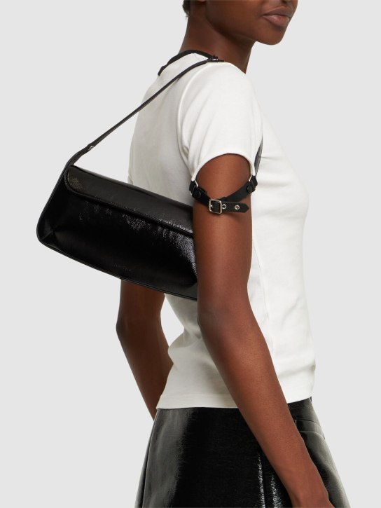 Courreges: Sleek Naplack leather bag - Black - women_1 | Luisa Via Roma