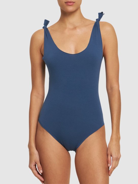Isole & Vulcani: Ginestra jersey one piece swimsuit - Blue - women_1 | Luisa Via Roma