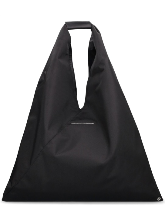 MM6 Maison Margiela: Japanese pocket nylon tote bag - Black - women_0 | Luisa Via Roma
