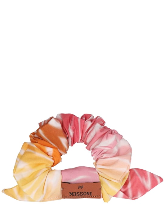 Missoni: Printed cotton poplin scrunchie - Multicolor - kids-girls_1 | Luisa Via Roma