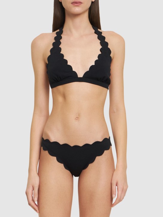 Marysia: Spring bikini top - Black/Indigo - women_1 | Luisa Via Roma