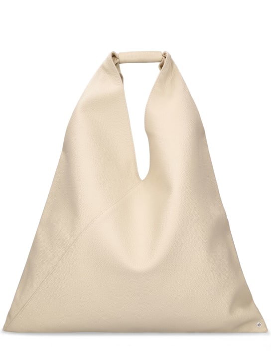 MM6 Maison Margiela: Classic Japanese grained leather bag - Zenzero - women_0 | Luisa Via Roma