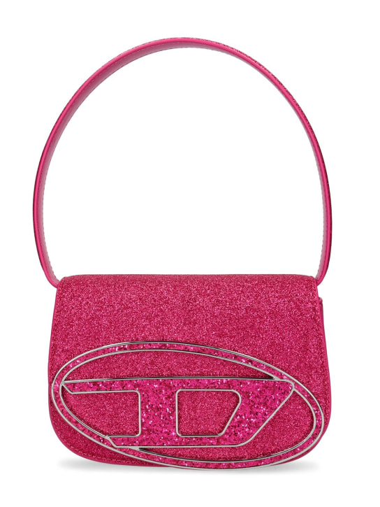 Diesel: Sac porté épaule pailleté 1DR - Fuchsia Glitter - women_0 | Luisa Via Roma
