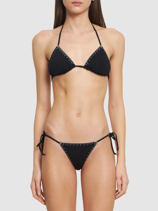 Marysia: Sole bikini bottoms - Black With Coco - women_1 | Luisa Via Roma