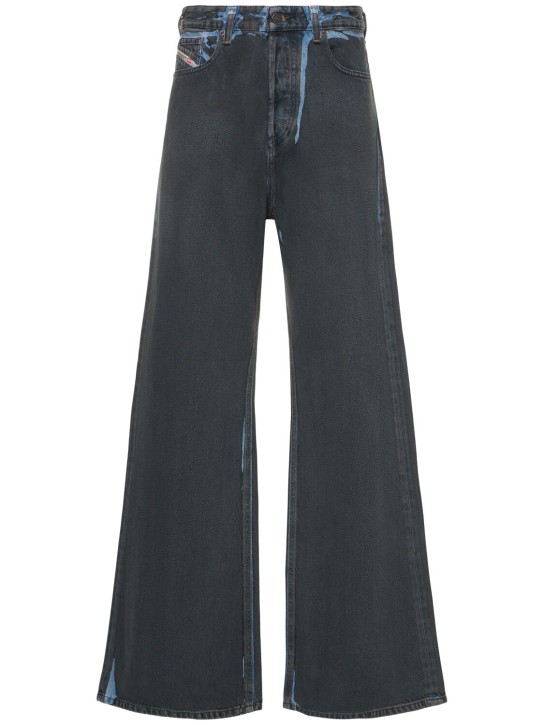 Diesel: Bemalte, breite Jeans „1996 D-Sire“ - Grau - women_0 | Luisa Via Roma