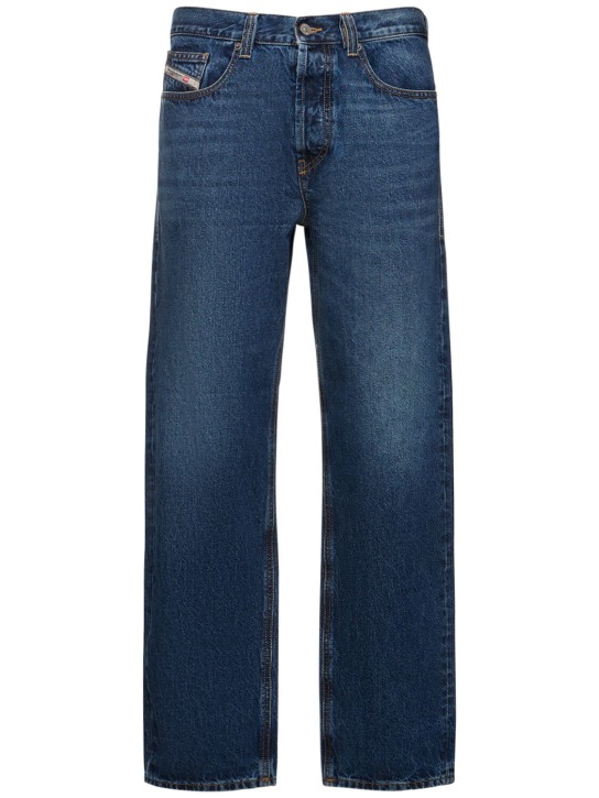 Diesel: D-Macs cotton denim straight jeans - Blue - men_0 | Luisa Via Roma