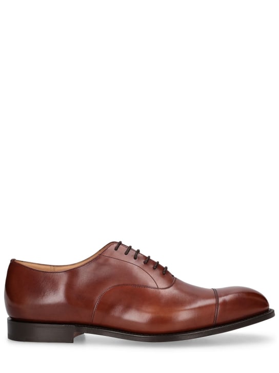 Church's: Consul leather lace-up shoes - Burnt - men_0 | Luisa Via Roma