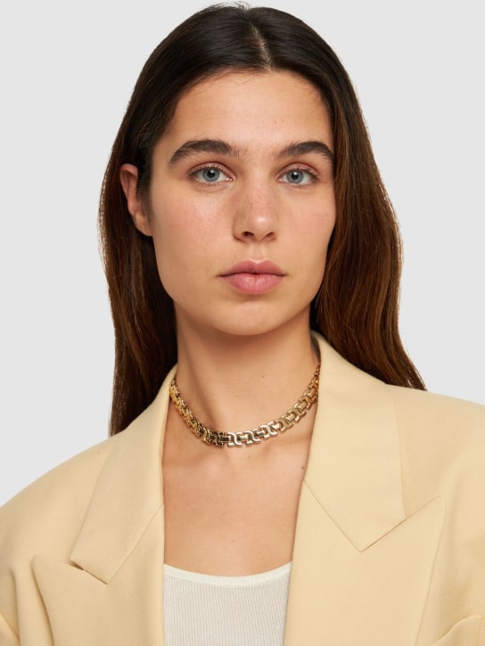 Chloé: Marcie collar necklace - Gold - women_1 | Luisa Via Roma