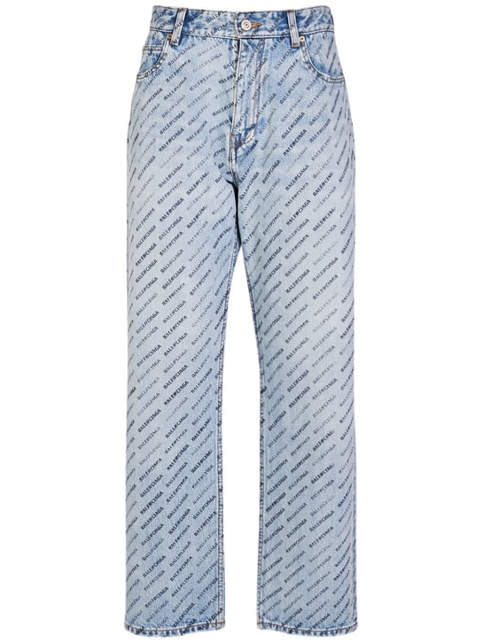 Balenciaga: Jeans aus Denim mit Schnalle - women_0 | Luisa Via Roma