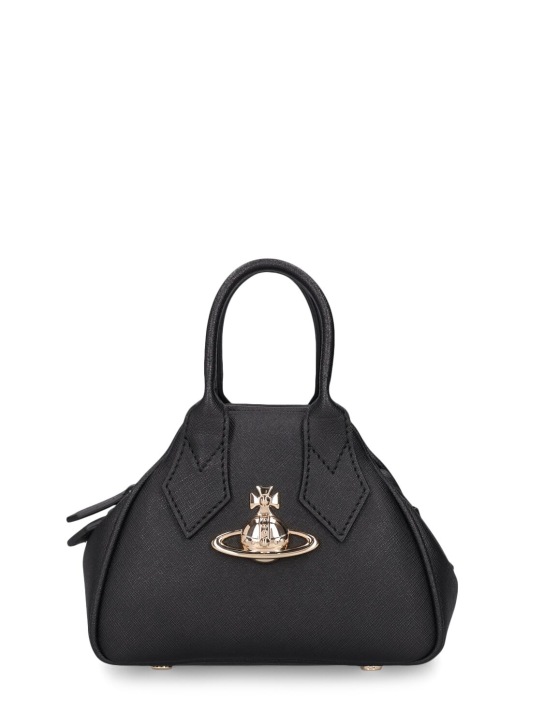 Vivienne Westwood: Mini Yasmin faux leather bag - Black - women_0 | Luisa Via Roma