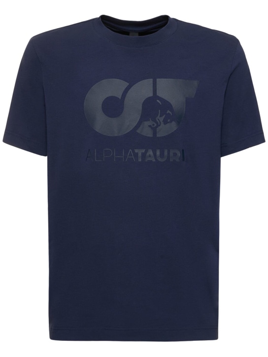 Alphatauri: Jero printed t-shirt - Navy - men_0 | Luisa Via Roma