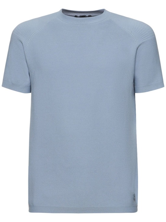 Alphatauri: Fosos t-shirt - Stone Blue - men_0 | Luisa Via Roma