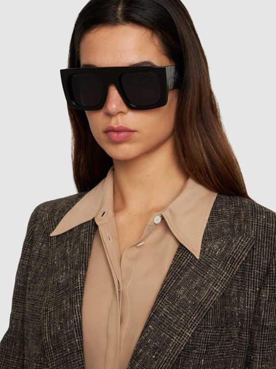 Etro: Etroscreen oversize squared sunglasses - Black/Grey - women_1 | Luisa Via Roma