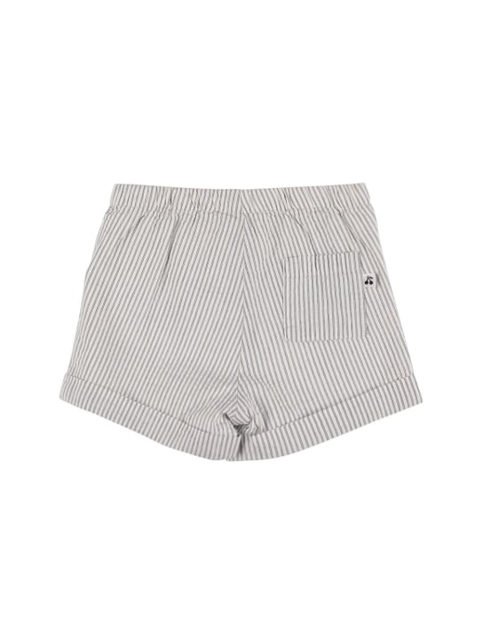 Bonpoint: Cotton seersucker shorts - Multicolor - kids-boys_1 | Luisa Via Roma