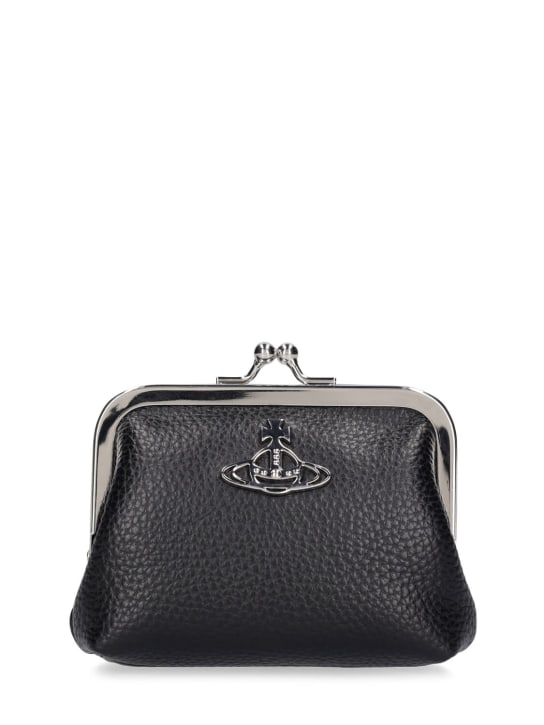 Vivienne Westwood: Frame faux leather coin pouch - women_0 | Luisa Via Roma