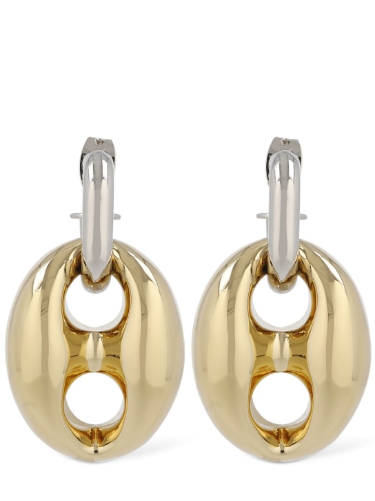 Rabanne: Xtra Eight Dang earrings - Gold/Silver - women_0 | Luisa Via Roma