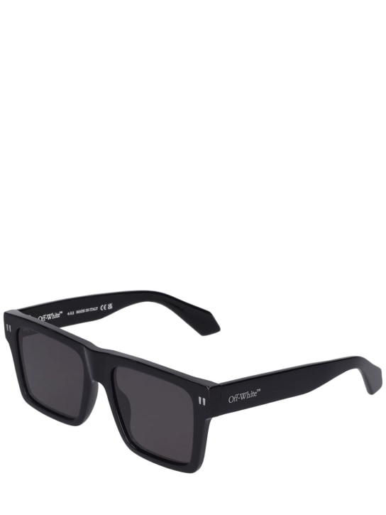 Off-White: Lawton acetate sunglasses - Black - men_1 | Luisa Via Roma