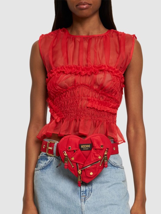Moschino: Gone With The Wind nylon belt bag - Red - women_1 | Luisa Via Roma