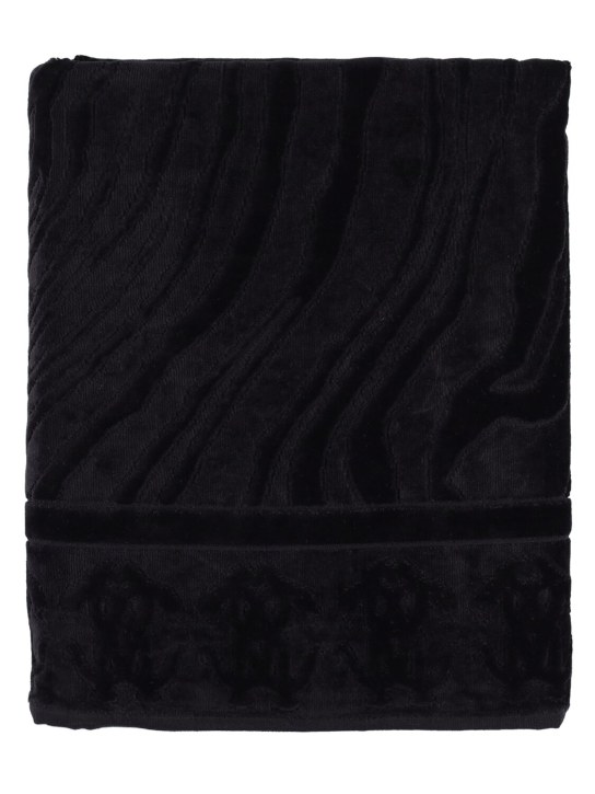 Roberto Cavalli: Okapi towel - Black - ecraft_0 | Luisa Via Roma