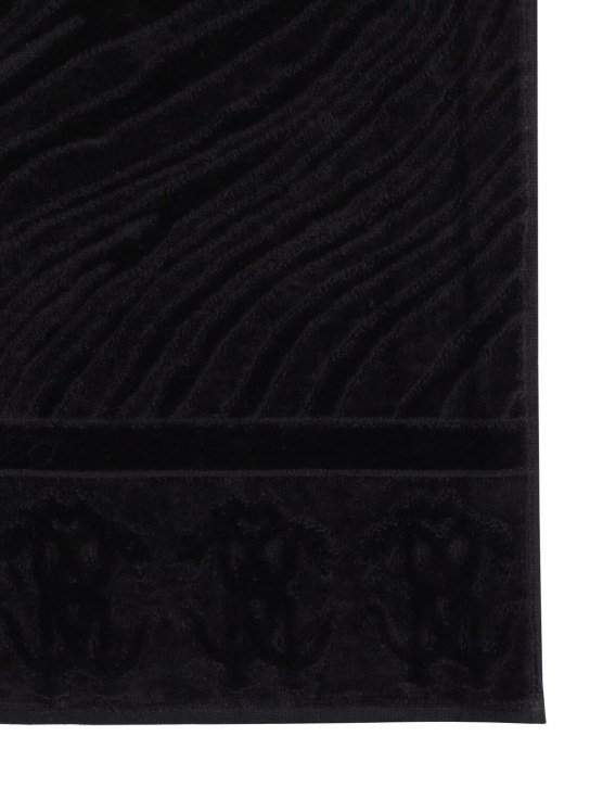 Roberto Cavalli: Okapi毛巾 - 黑色 - ecraft_1 | Luisa Via Roma
