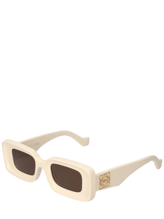 Loewe: Anagram acetate sunglasses - Cream - men_1 | Luisa Via Roma