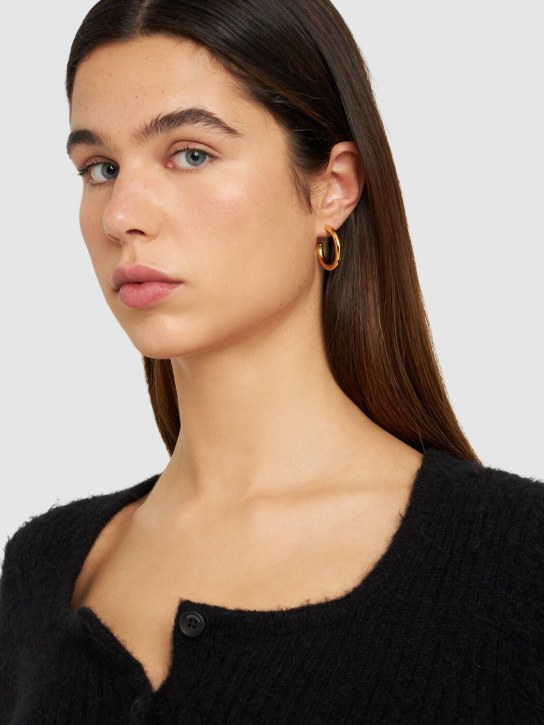 Maria Black: Ruby 28 mono hoop earring - Gold - women_1 | Luisa Via Roma