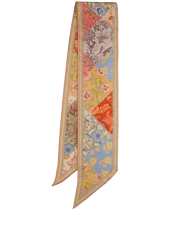 Zimmermann: Printed silk scarf - Patch Floral - women_0 | Luisa Via Roma