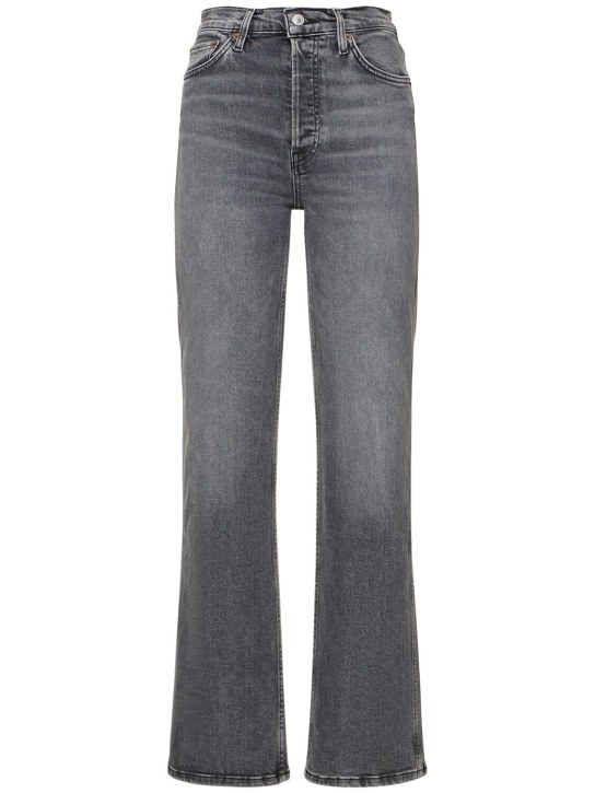 RE/DONE: Lockere Jeans aus Baumwolldenim „70‘s“ - Grau - women_0 | Luisa Via Roma