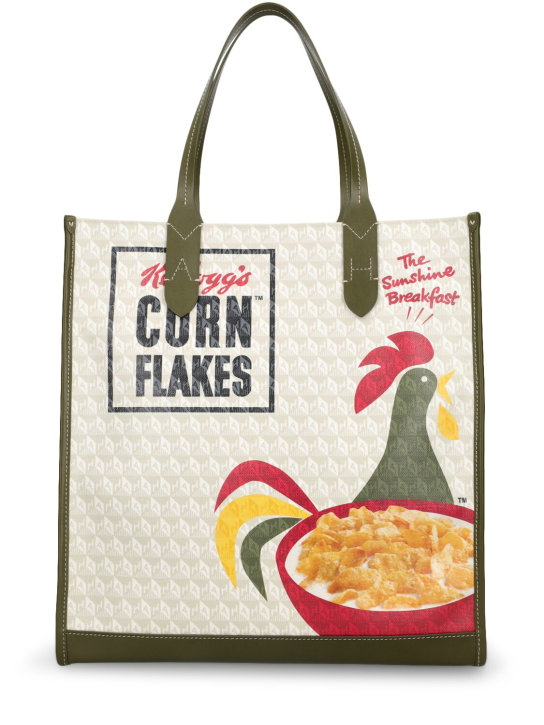 Anya Hindmarch: Cornflakes printed tote bag - Chalk - women_0 | Luisa Via Roma