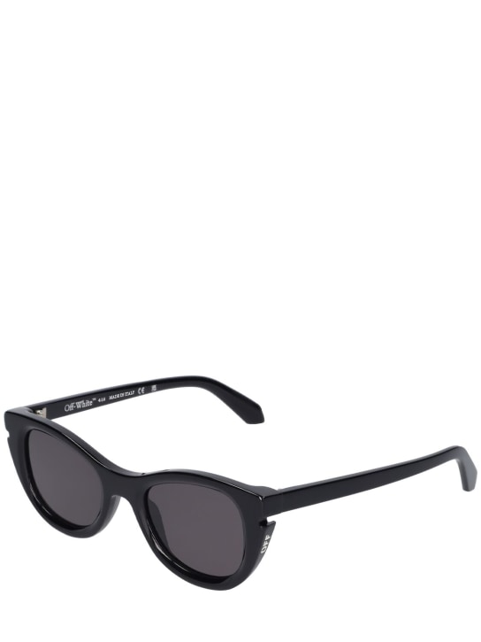 Off-White: Boulder acetate sunglasses - Nero - men_1 | Luisa Via Roma