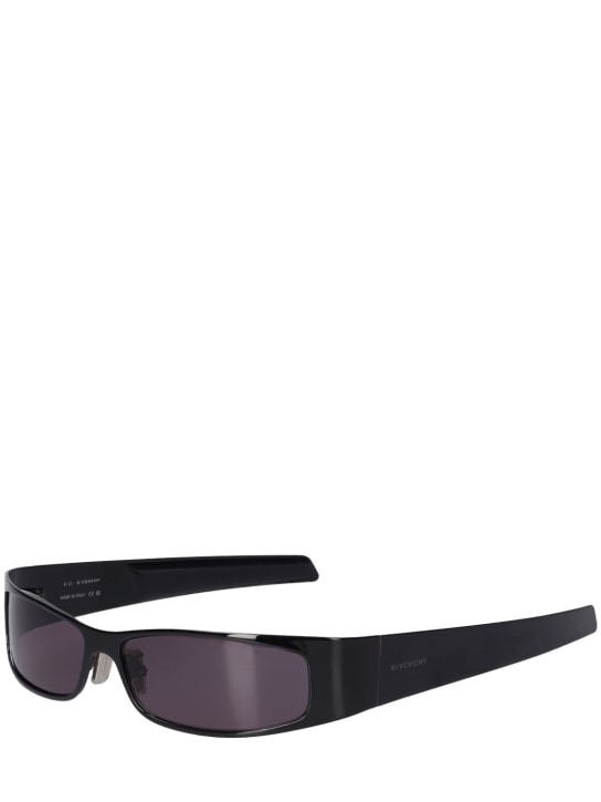 Givenchy: G Scape metal sunglasses - Black/Smoke - women_1 | Luisa Via Roma